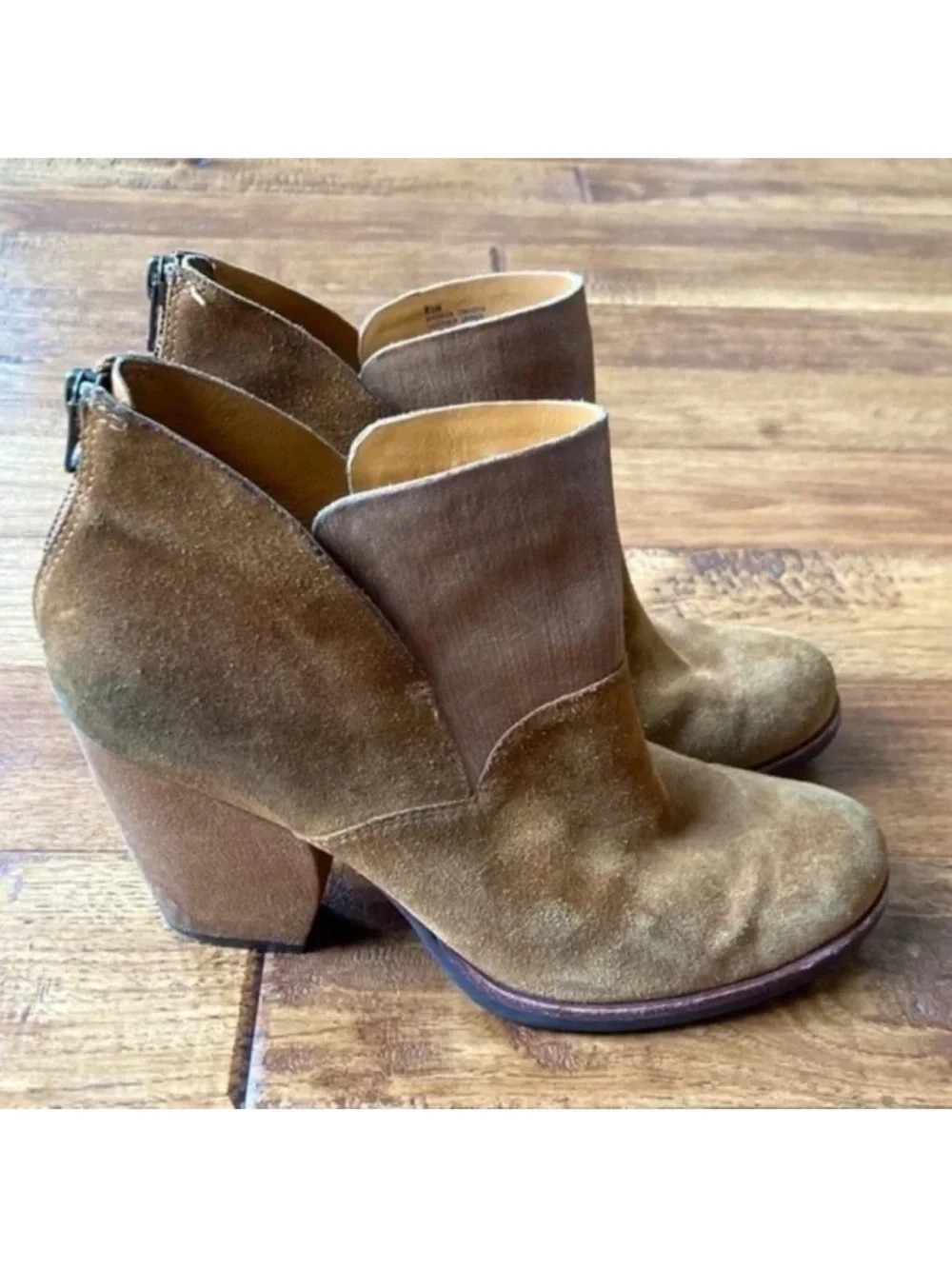 Kork-Ease Tenne & Bison Castaneda Suede Bootie Ankle Boot Size 8.5